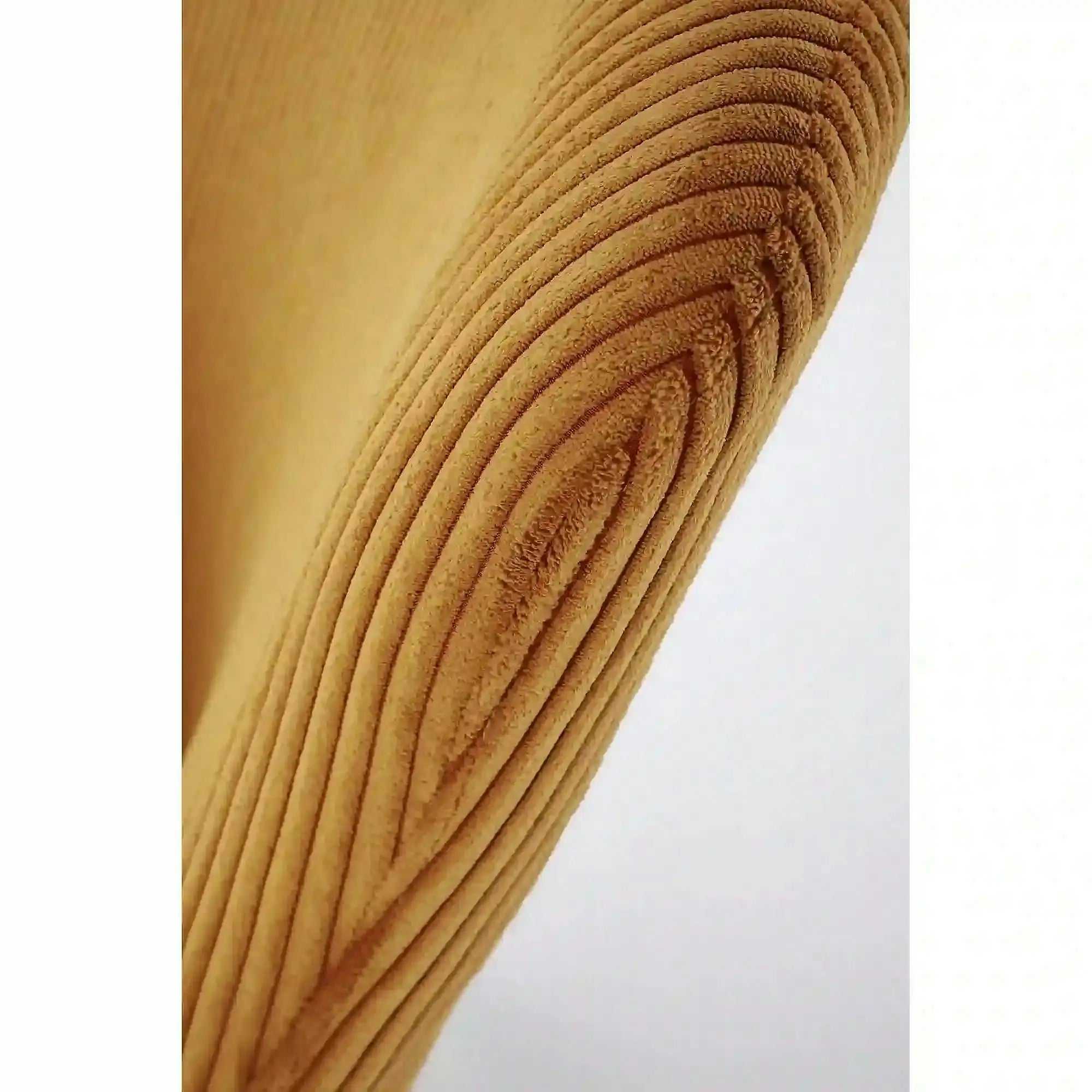 Fotoliu AMARO, stofa catifelata galben mustar - Hyper 66, 70x80x97 cm