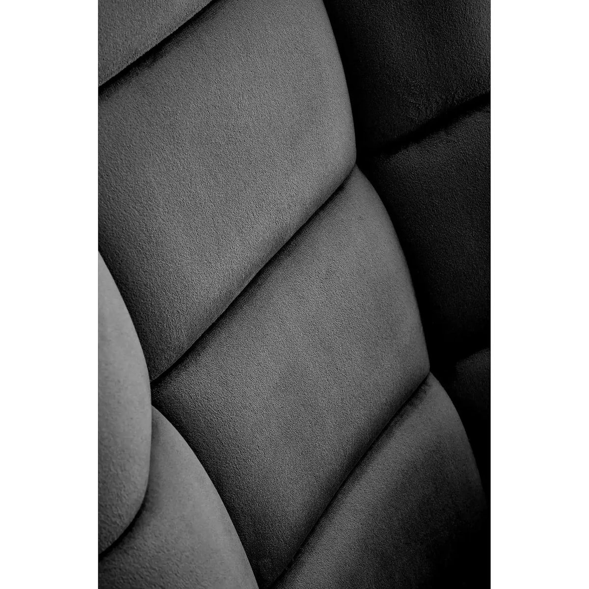 Fotoliu balansoar BAZALTO, negru, stofa catifelata, 70x90x92 cm