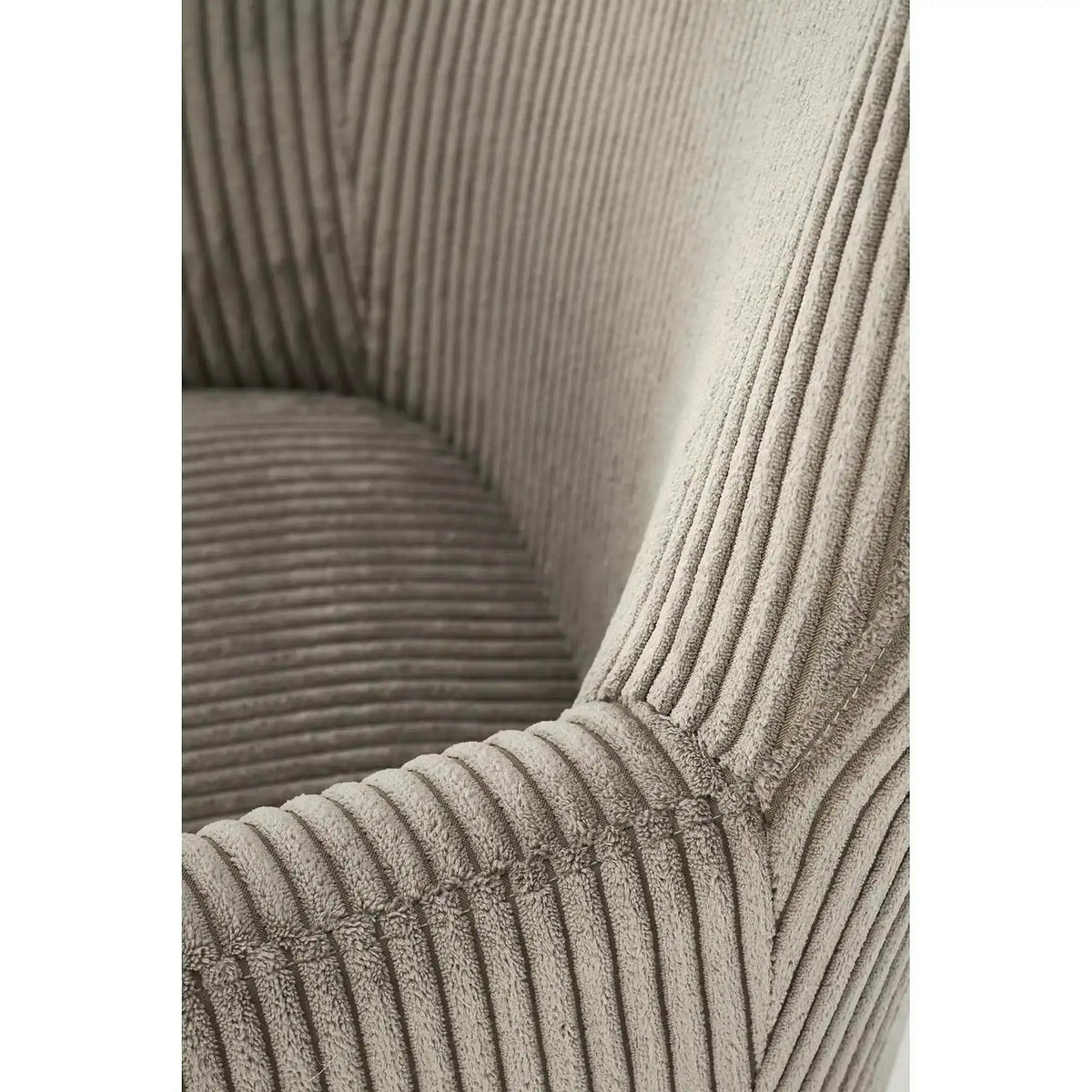 Fotoliu balansoar BELMIRO, gri/negru/stejar, stofa catifelata/metal/lemn, 72x88x98 cm