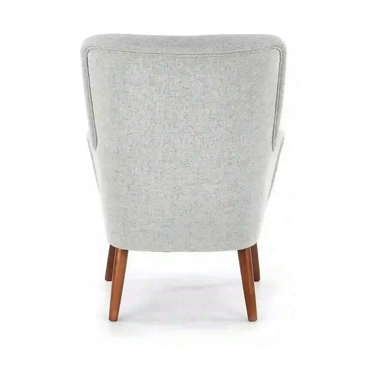 Fotoliu BISHOP, gri deschis/nuc, stofa/lemn, 76x78x102 cm
