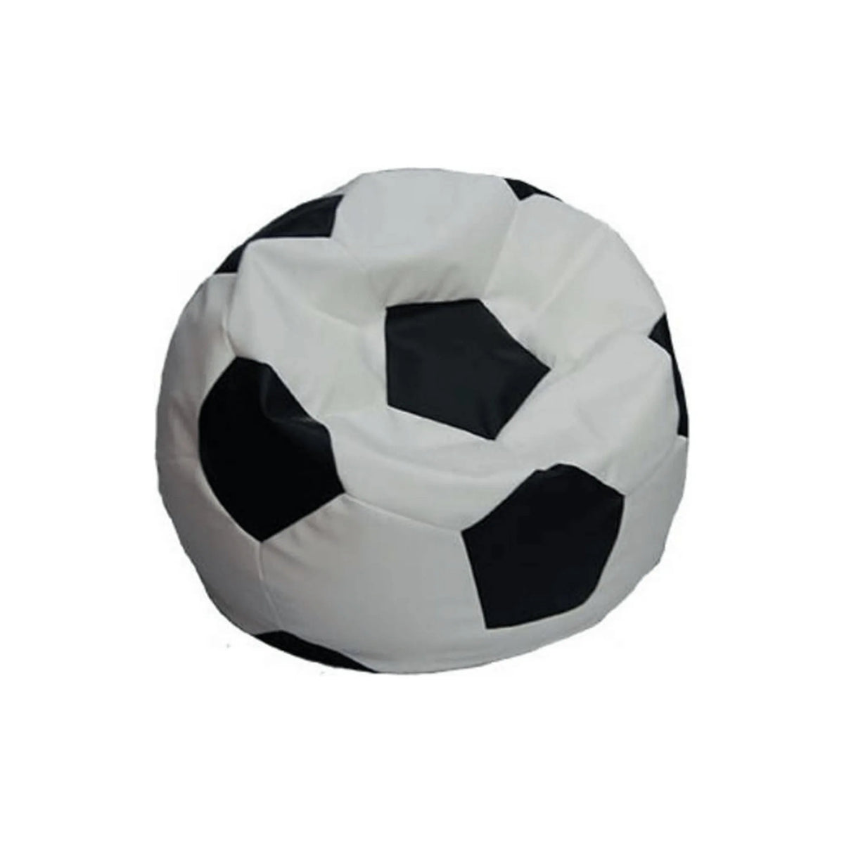 Fotoliu BOBEK, alb/negru, piele ecologica, 80x40 cm