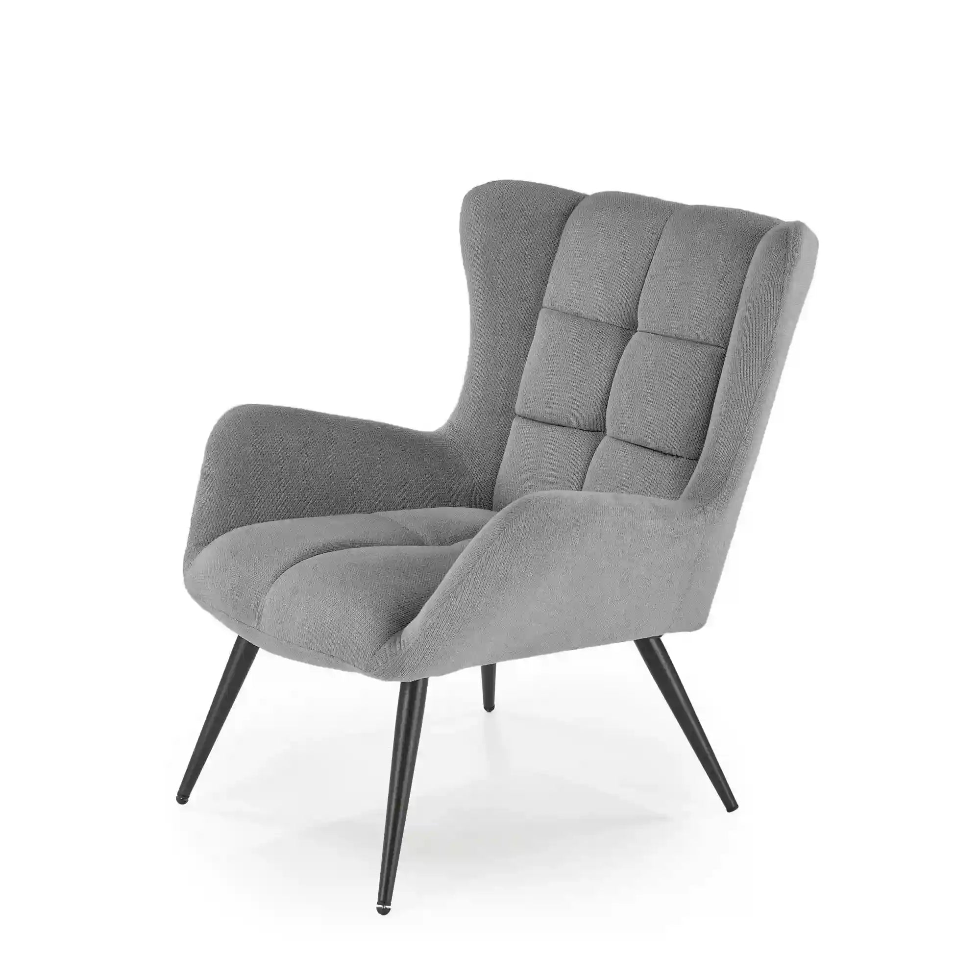 Fotoliu BYRON, stofa clasica gri - Vardo 11, 75x85x92 cm