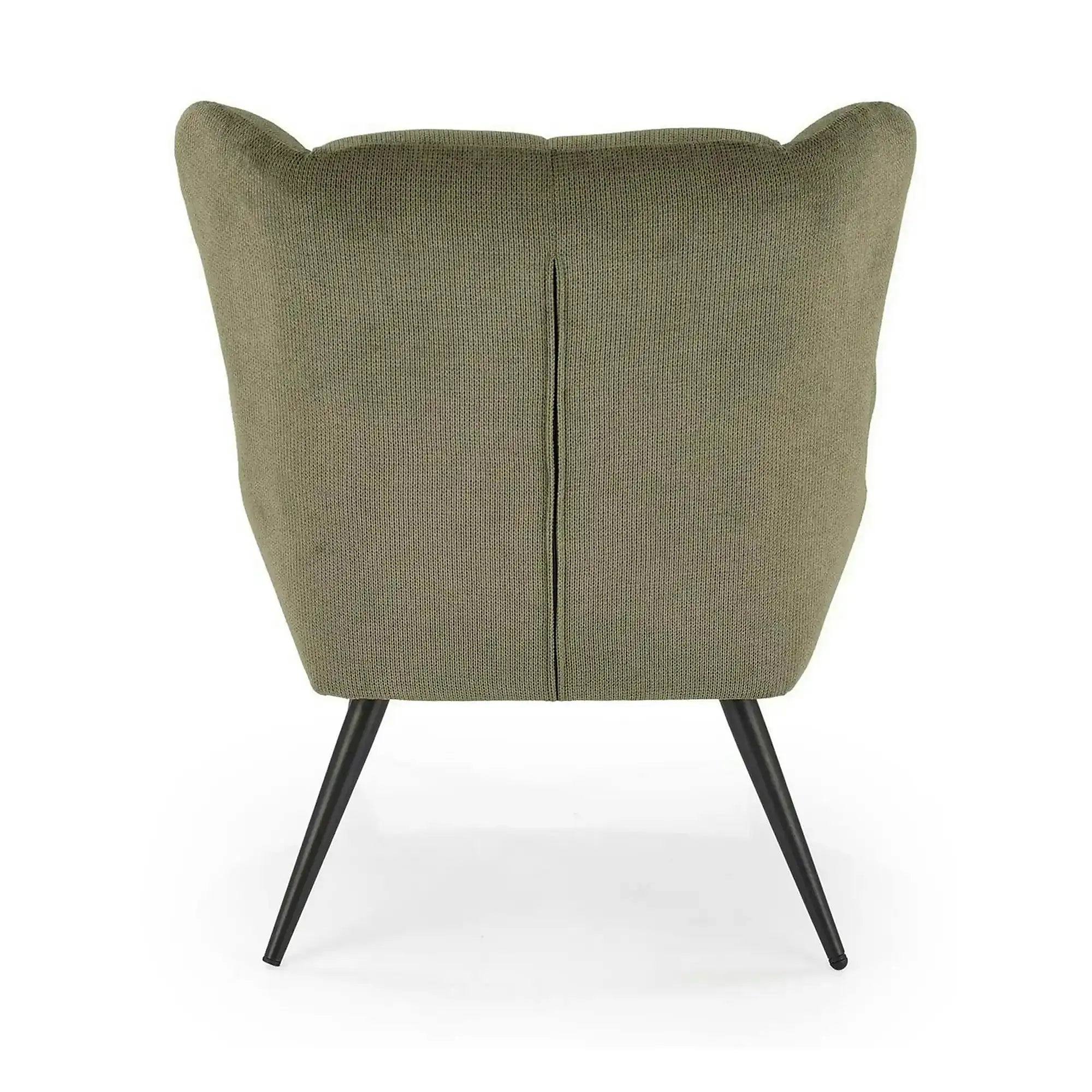 Fotoliu BYRON, stofa clasica verde olive - Vardo 74, 75x85x92 cm