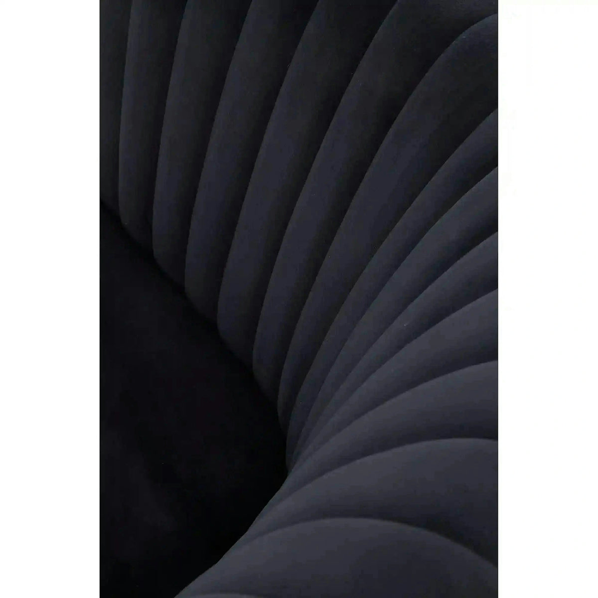 Fotoliu cafenea CROWN, negru/auriu, stofa catifelata/otel, 78x72x80 cm