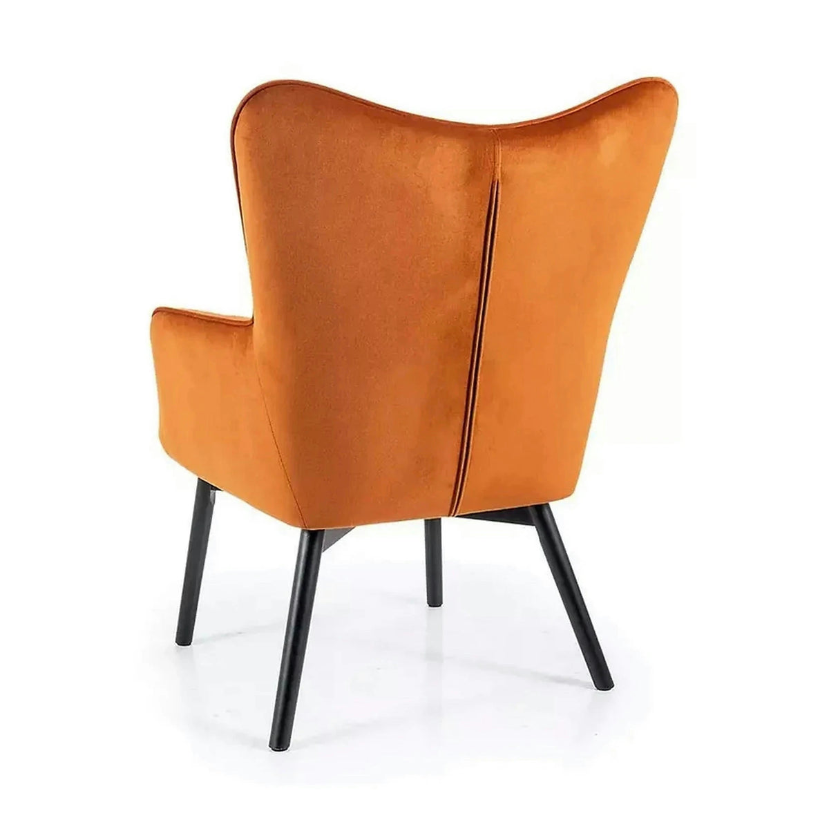 Fotoliu CARMEN, stofa catifelata caramiziu - Bluvel 4215, 72x75x99 cm