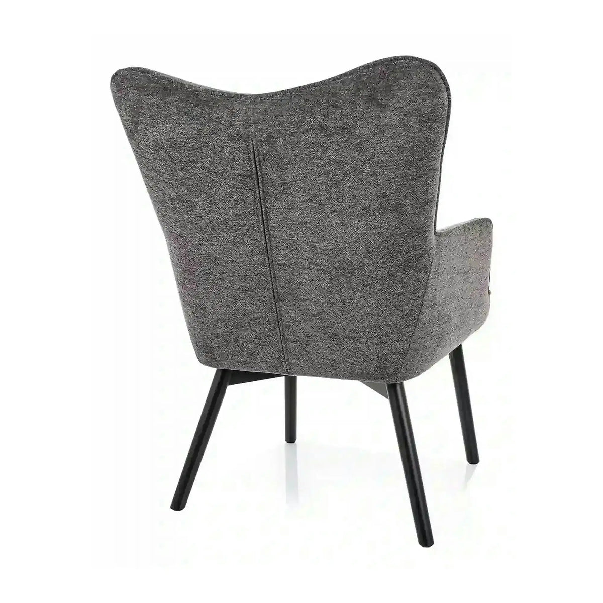 Fotoliu CARMEN, stofa clasica gri inchis - Raven 15, 72x75x99 cm