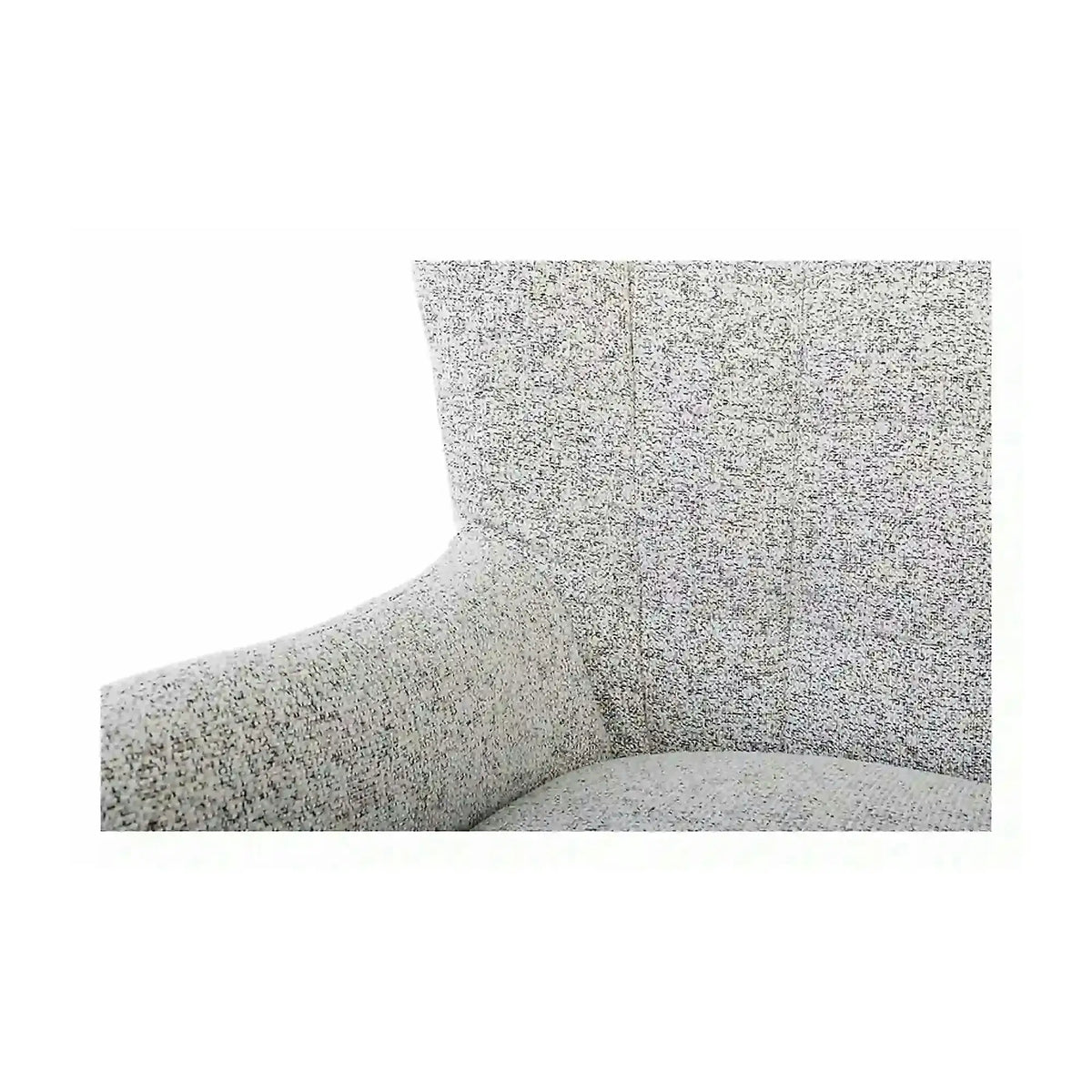 Fotoliu CASEY, bej/negru, stofa catifelata/lemn, 94x86x107 cm