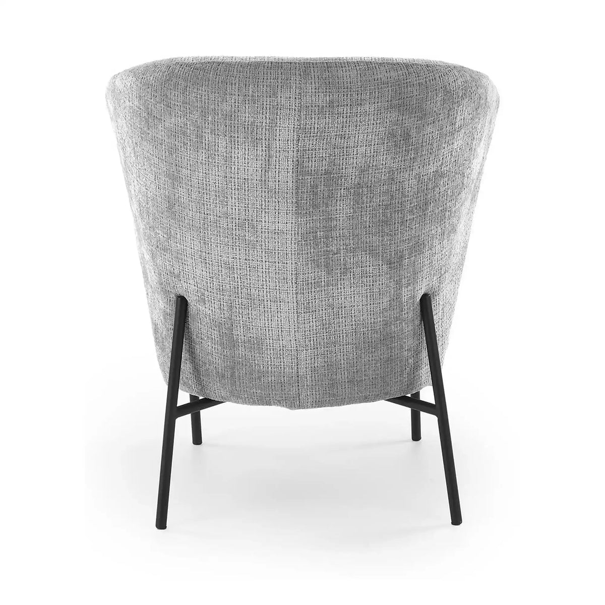 Fotoliu CEZAR, gri/negru, stofa catifelata/otel, 70x79x85 cm