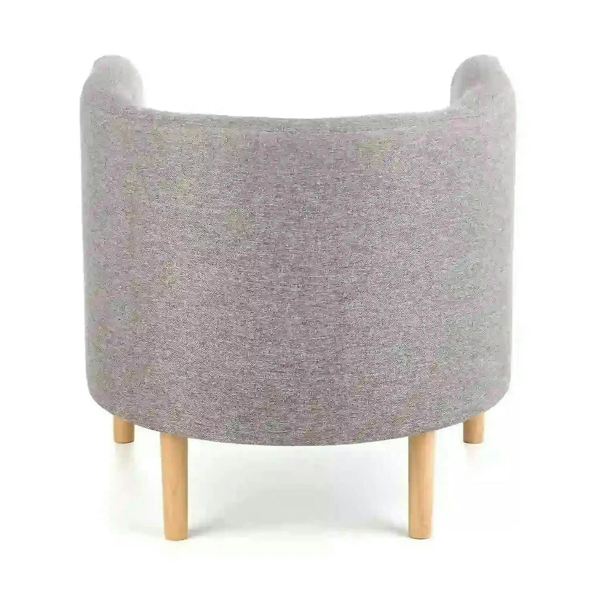 Fotoliu CLUBBY, gri/stejar natural, stofa clasica/lemn, 66x58x64 cm