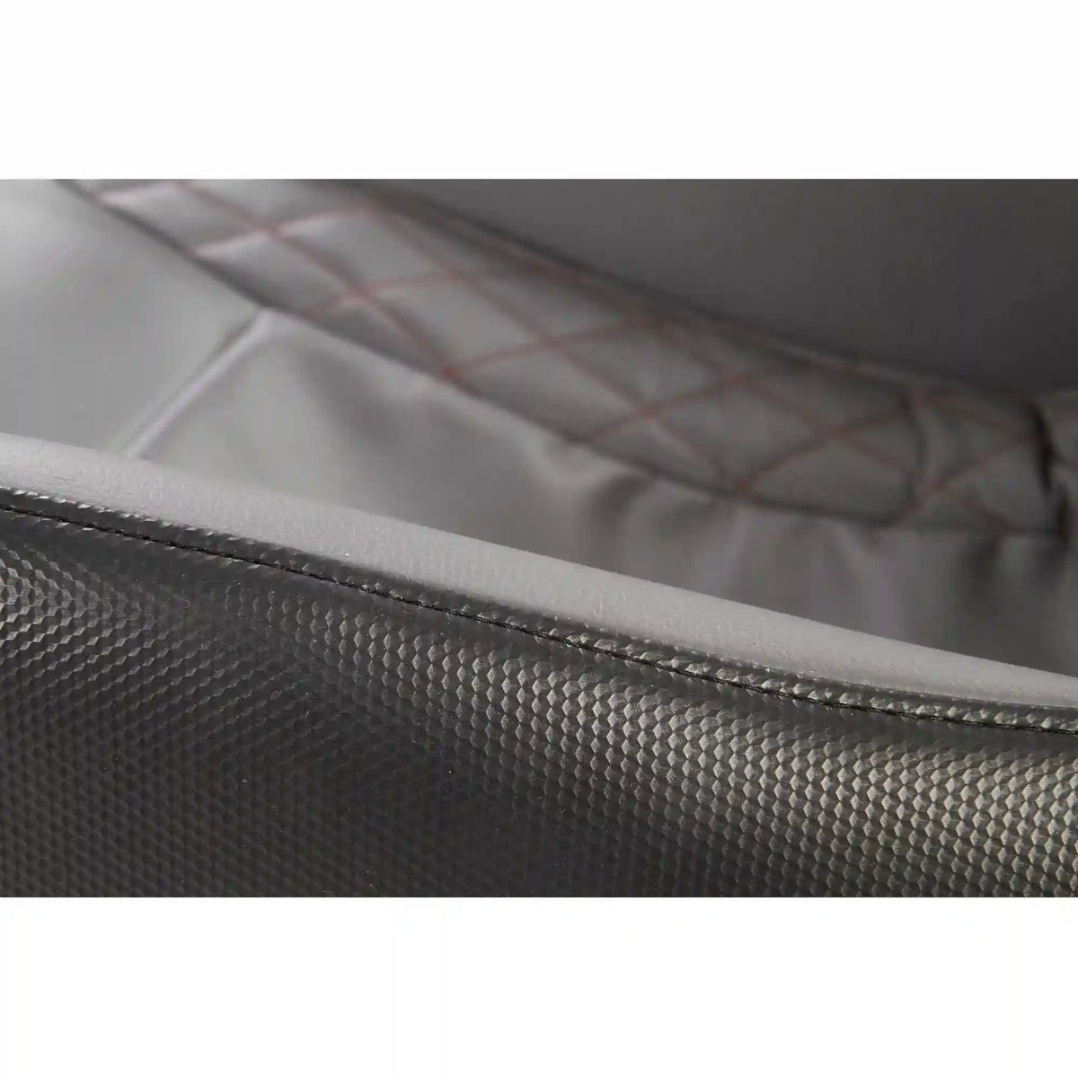 Fotoliu cu functie de masaj DOPIO, gri/negru, piele ecologica, 69x70x94 cm