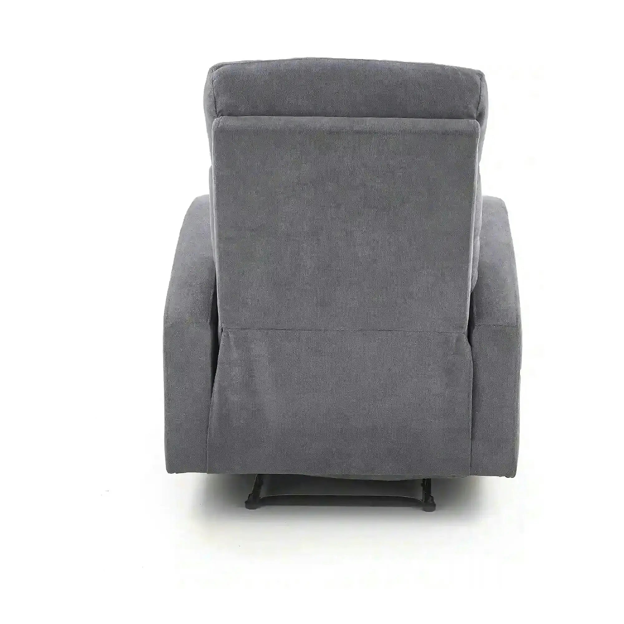 Fotoliu de living rabatabil OSLO 1S, gri/negru, stofa/metal, 75x95/158x79/100 cm