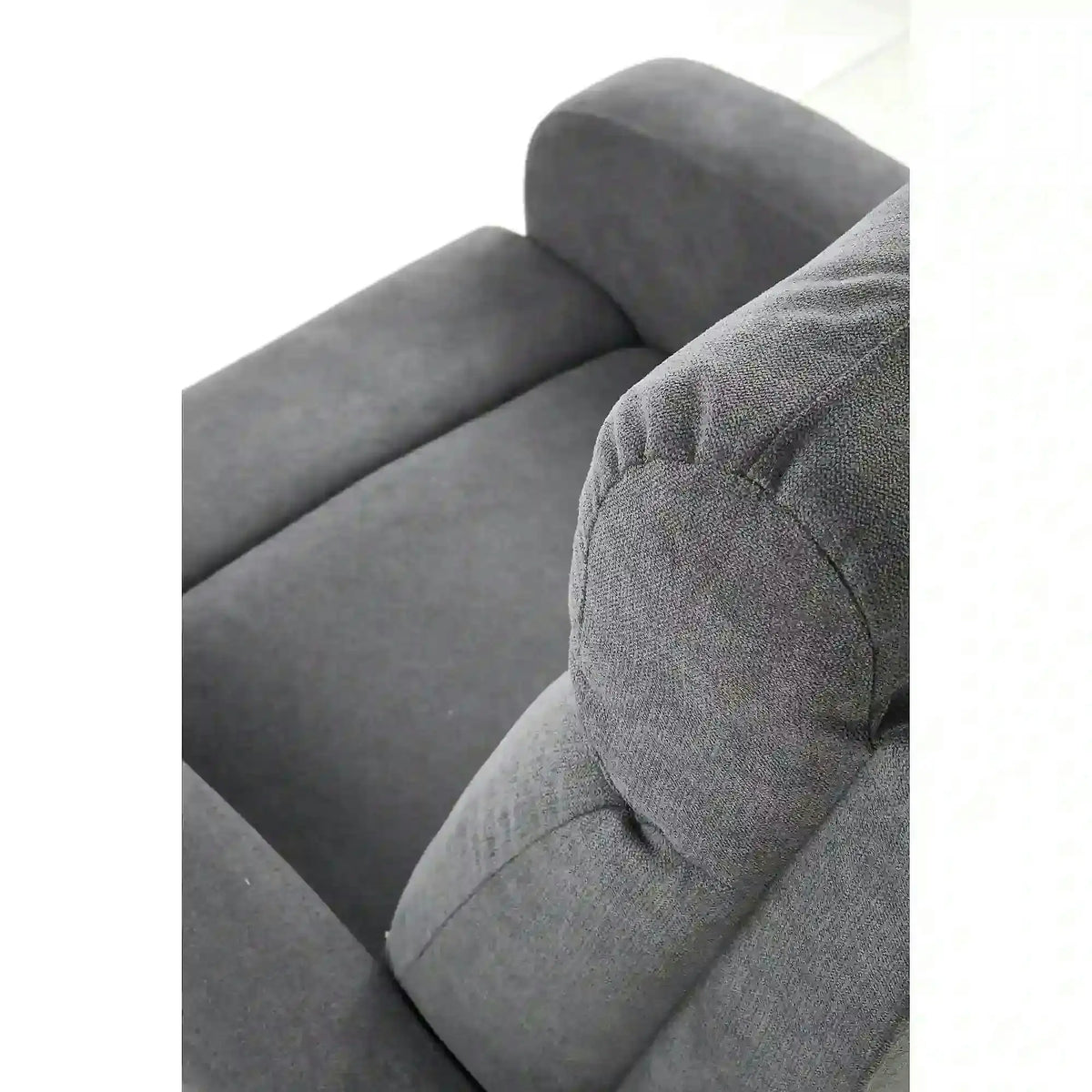 Fotoliu de living rabatabil OSLO 1S, gri/negru, stofa/metal, 75x95/158x79/100 cm