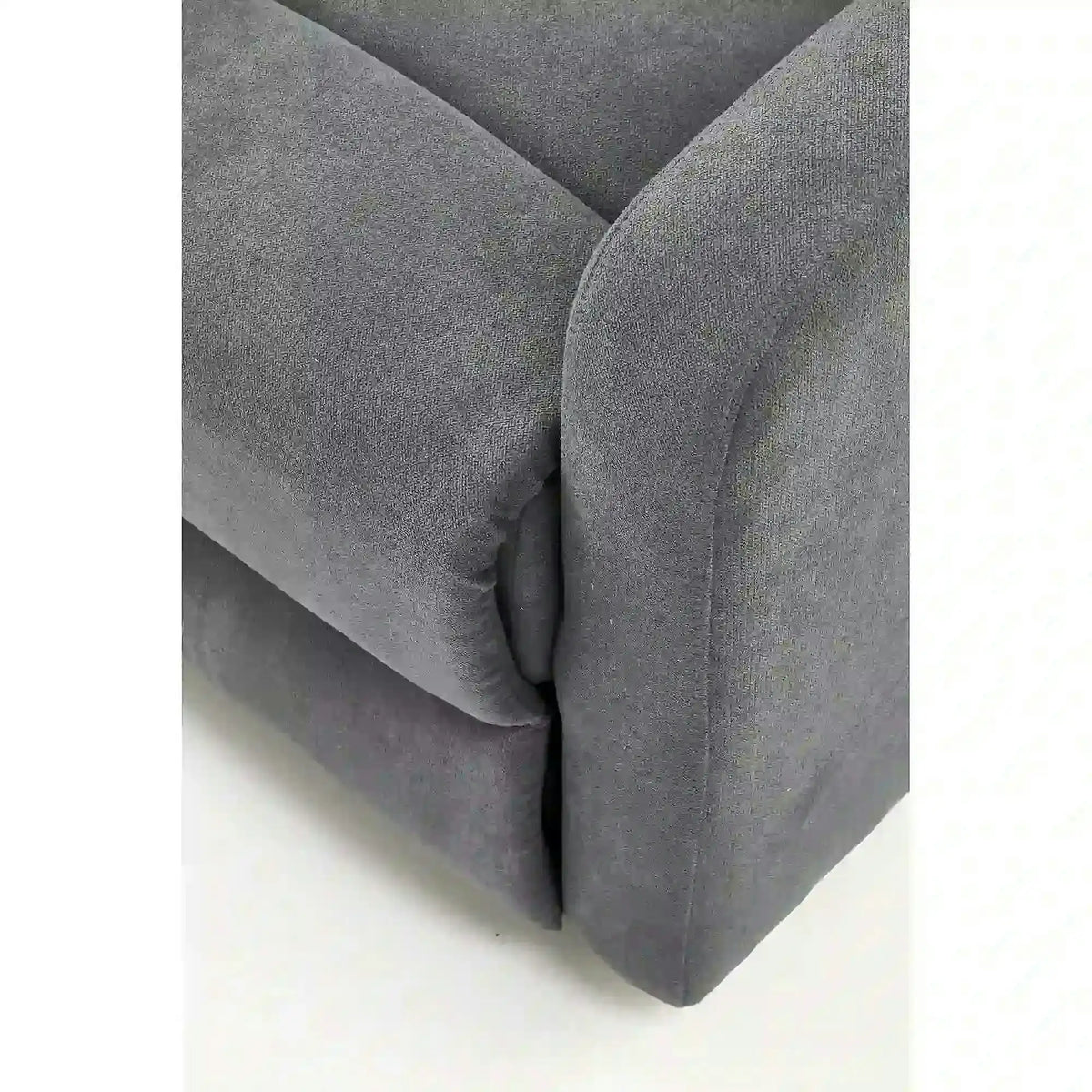Fotoliu de living rabatabil OSLO 1S, gri/negru, stofa/metal, 75x95/158x79/100 cm