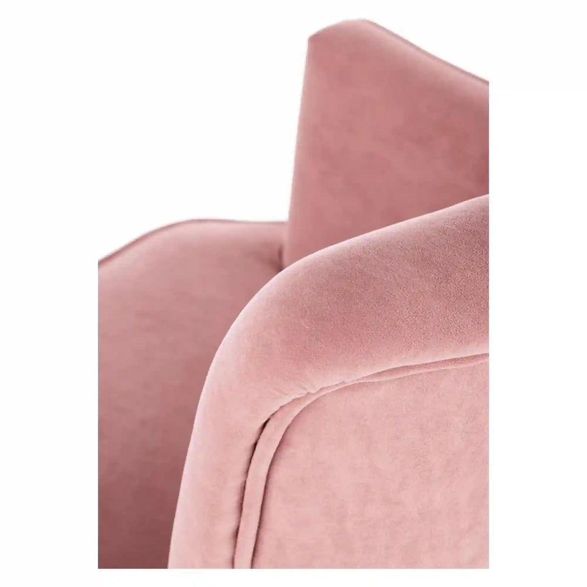 Fotoliu DELGADO, stofa catifelata roz - Bluvel 52, 75x70x100 cm
