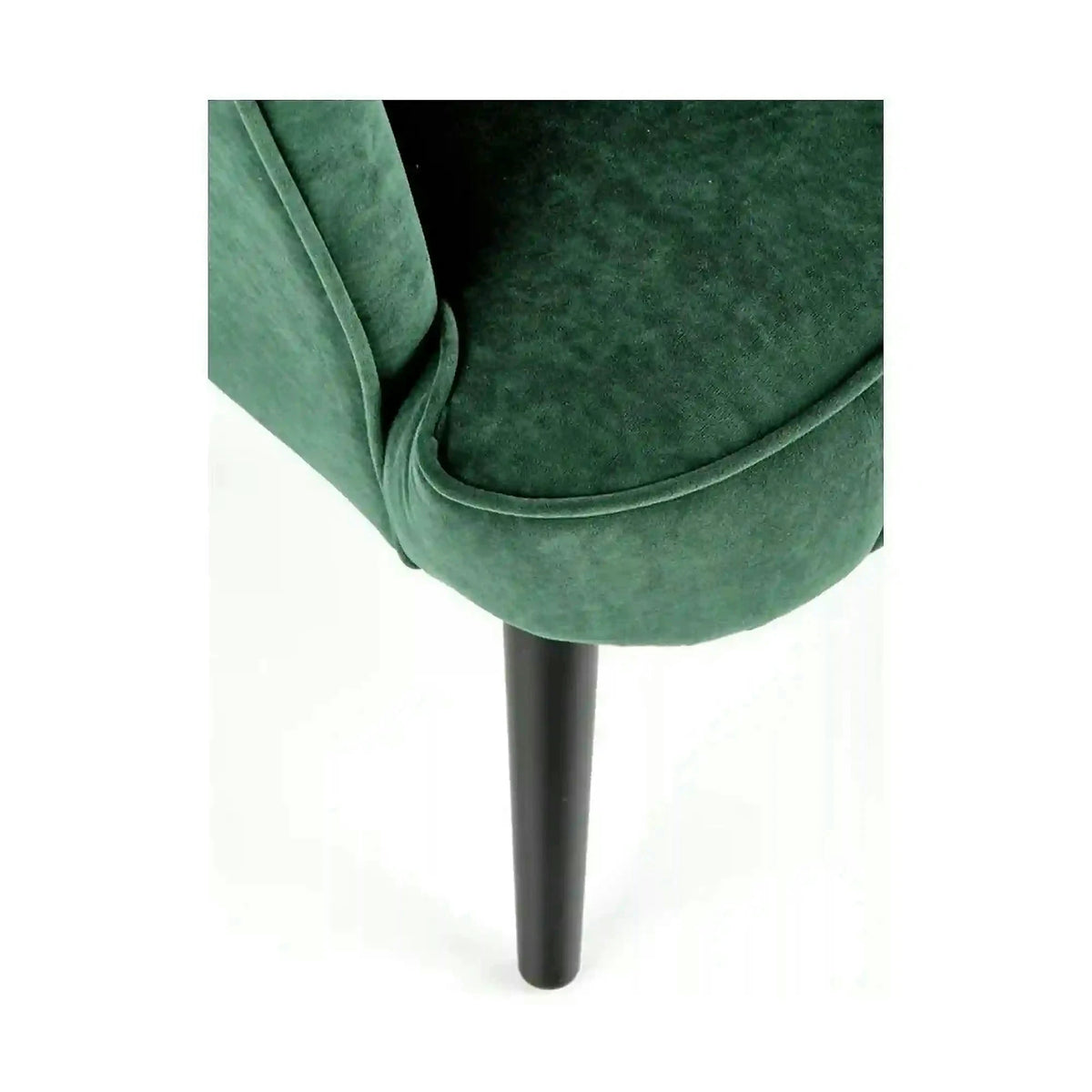 Fotoliu DELGADO, stofa catifelata verde inchis - Bluvel 78, 75x70x100 cm