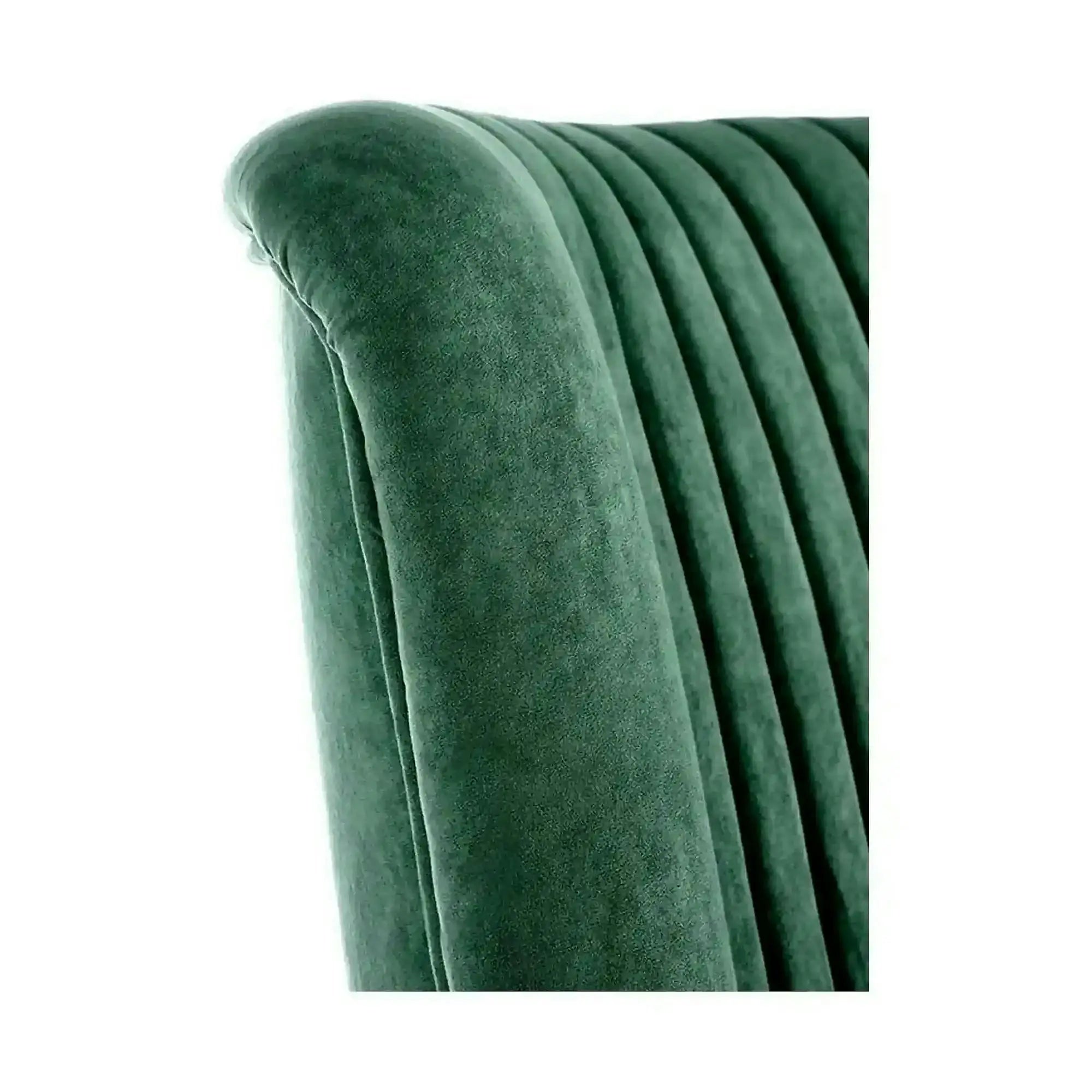 Fotoliu DELGADO, stofa catifelata verde inchis - Bluvel 78, 75x70x100 cm