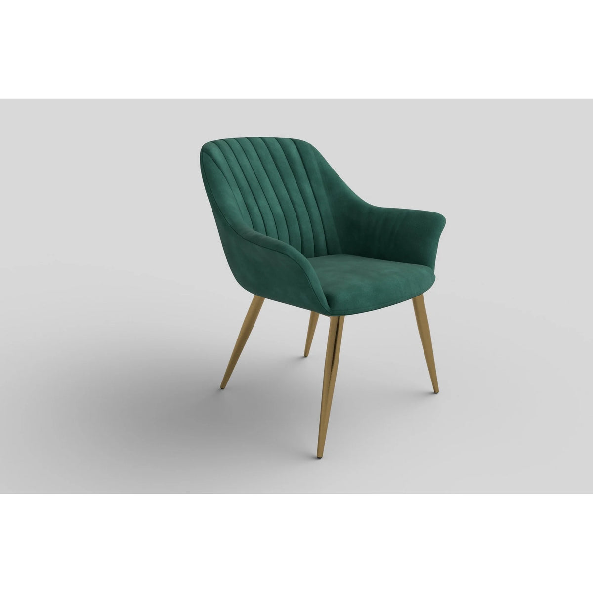 Fotoliu ELEGANCE 2, verde inchis/auriu, stofa/otel, 72x60x79 cm