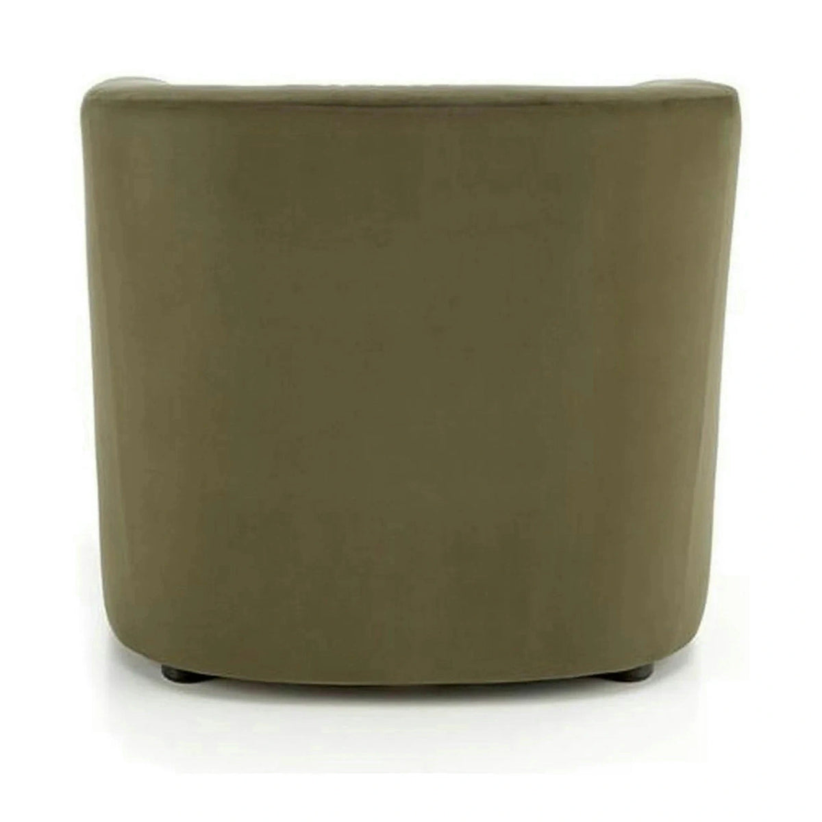 Fotoliu ENRICO, verde/negru, stofa catifelata/lemn, 71x72x71 cm