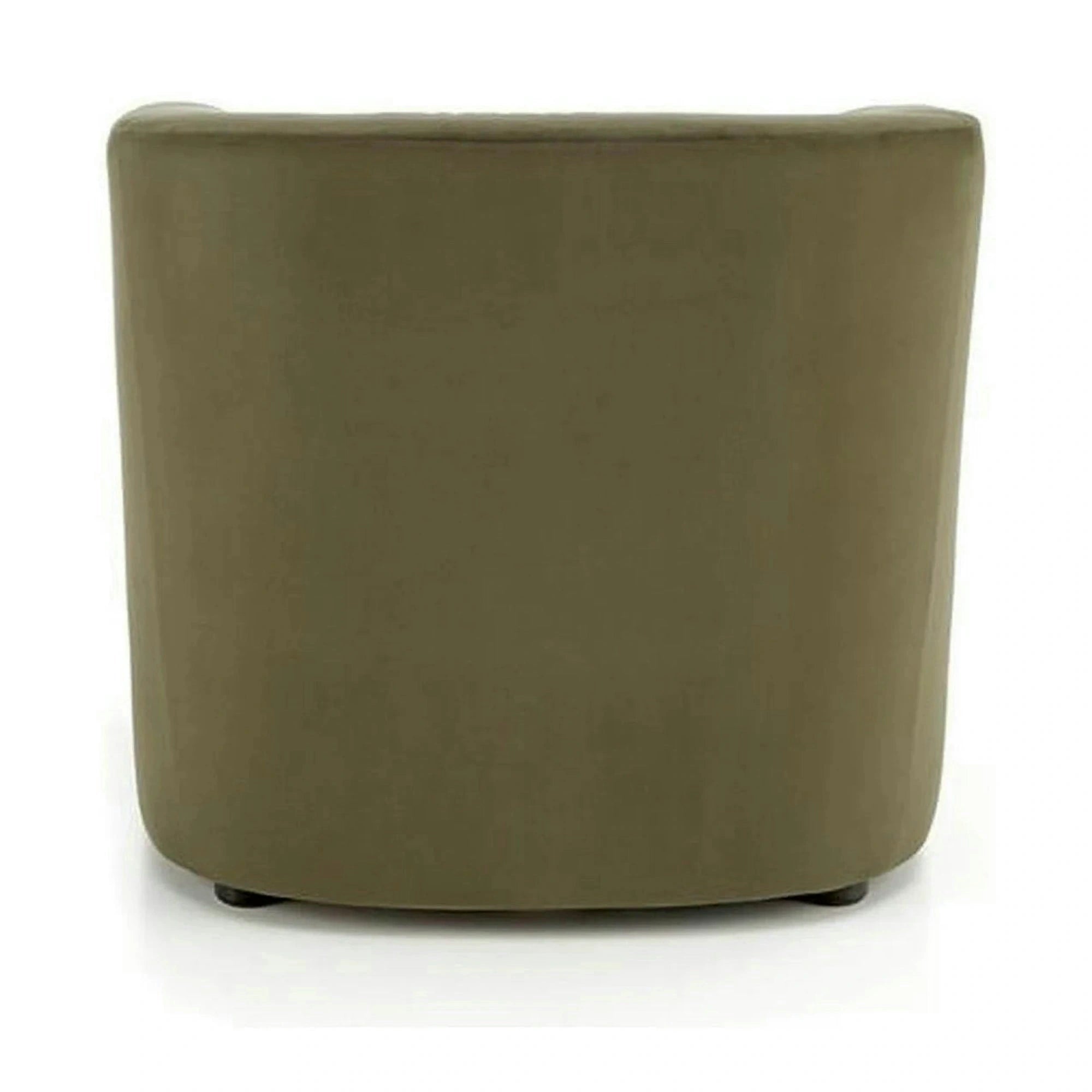 Fotoliu ENRICO, verde/negru, stofa catifelata/lemn, 71x72x71 cm