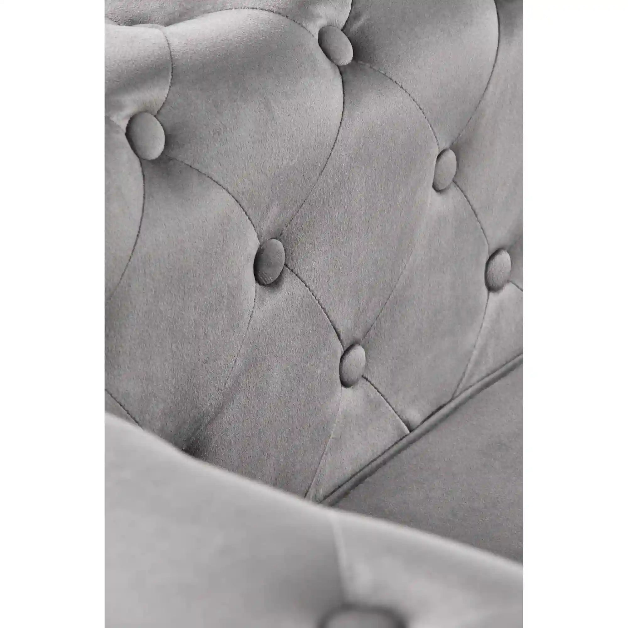 Fotoliu ERIKSEN, stofa catifelata gri, 84x75x73 cm