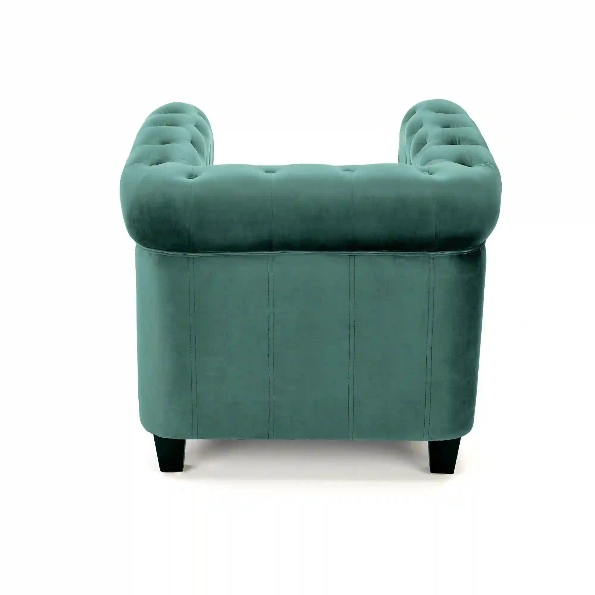 Fotoliu ERIKSEN, stofa catifelata verde inchis, 84x75x73 cm