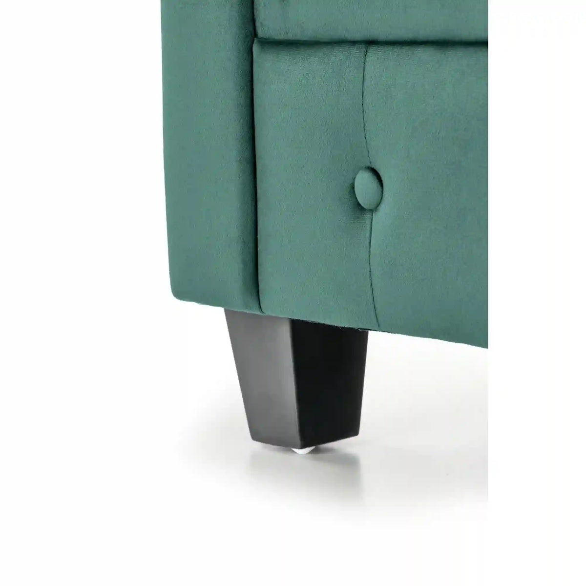 Fotoliu ERIKSEN, stofa catifelata verde inchis, 84x75x73 cm