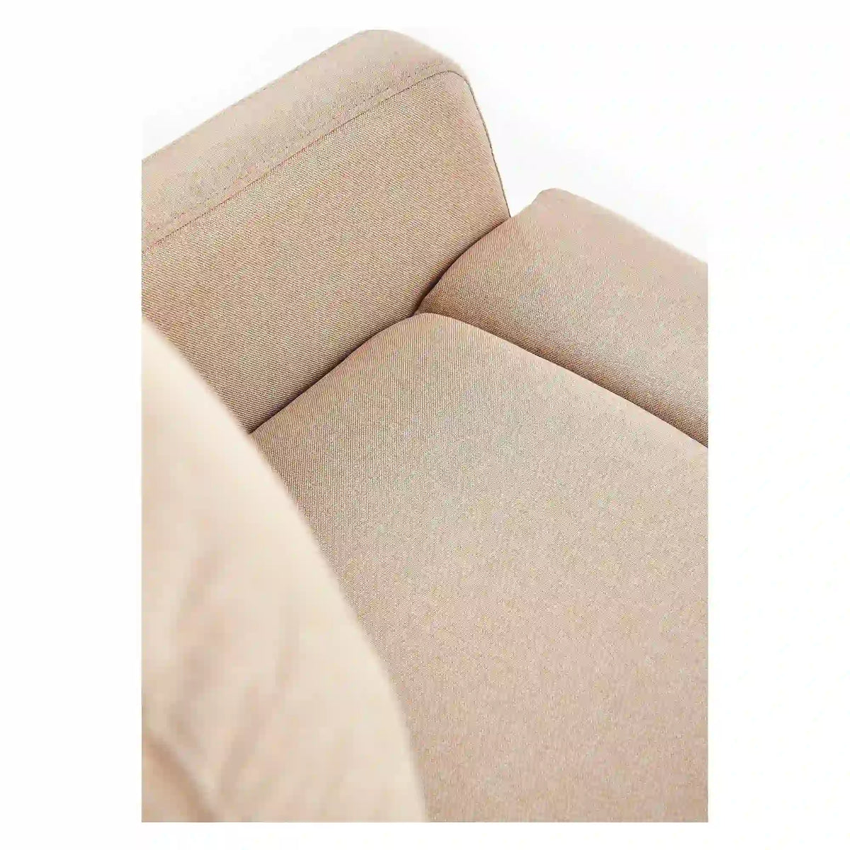 Fotoliu FELIPE, bej/negru, stofa/plastic, 64x84/135x76/103 cm