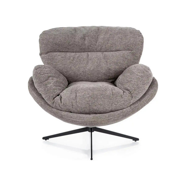 Fotoliu FLORENCE, stofa clasica gri - Raven 07, 96x102x92 cm