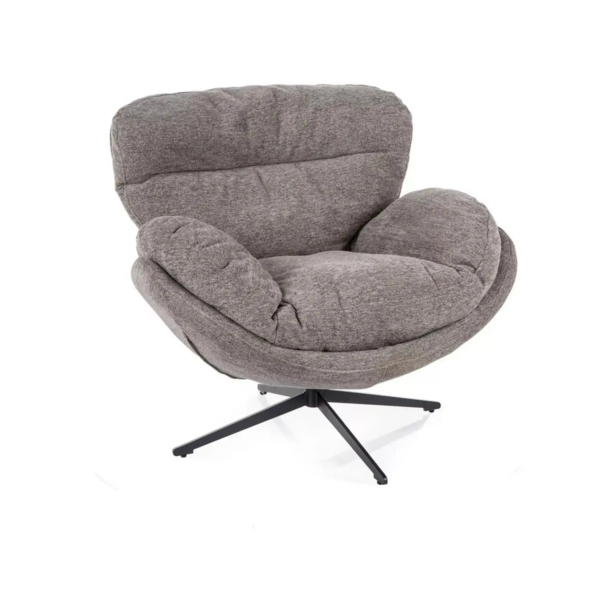 Fotoliu FLORENCE, stofa clasica gri - Raven 07, 96x102x92 cm