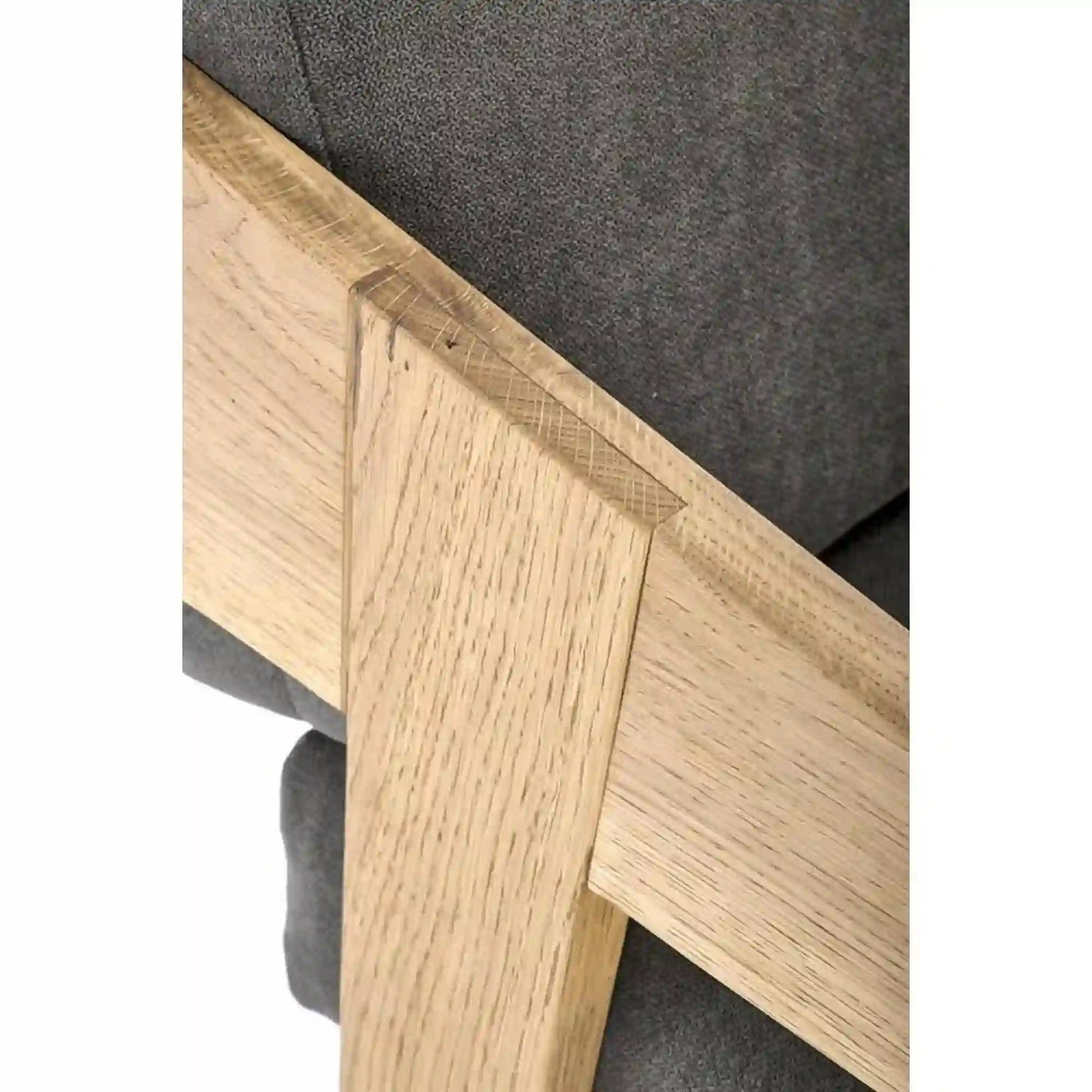 Fotoliu FREEDOM, gri inchis/stejar, stofa clasica, 61x67x90 cm