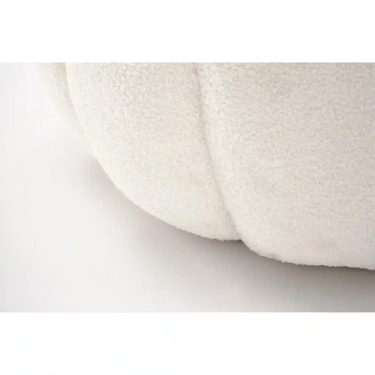 Fotoliu GASPAR, crem, stofa buclata, 90x95x60 cm