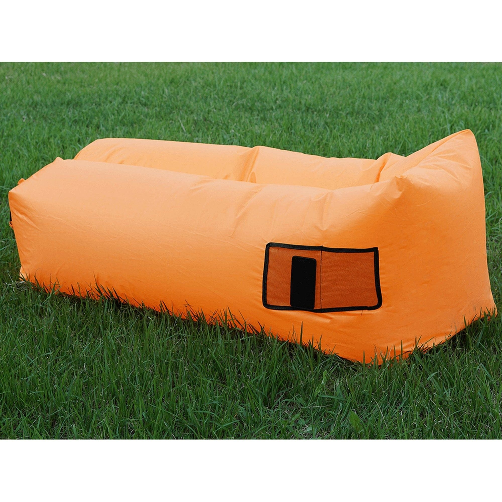 Fotoliu gonflabil LEBAG, portocaliu, material textil