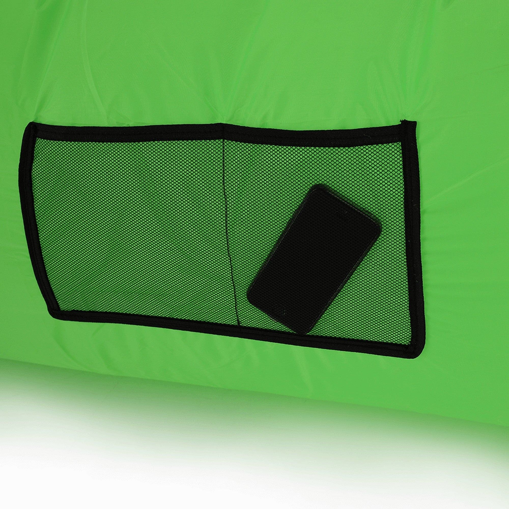Fotoliu gonflabil LEBAG, verde, material textil
