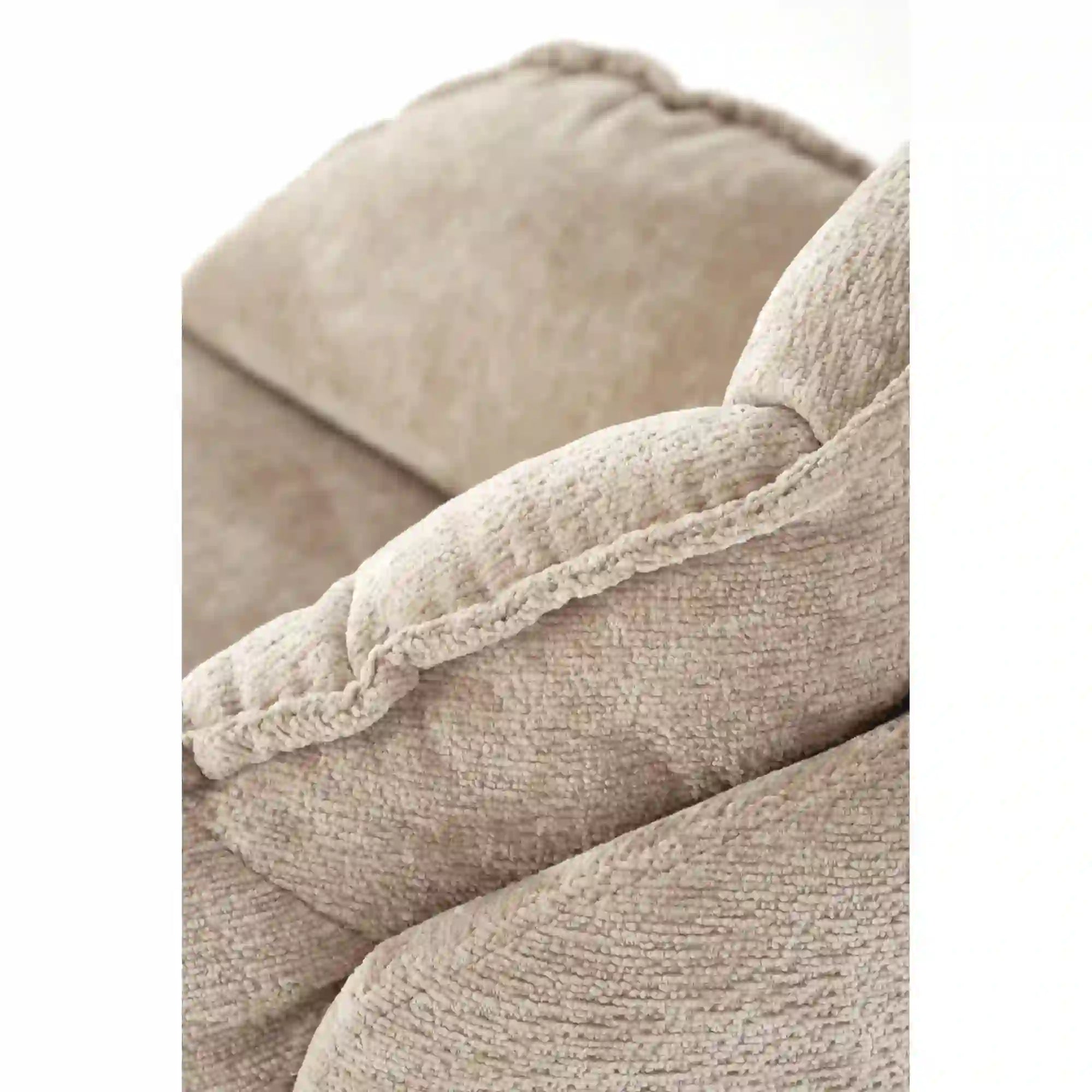 Fotoliu GUIDO, bej/crom, stofa clasica/metal, 80x84x81 cm