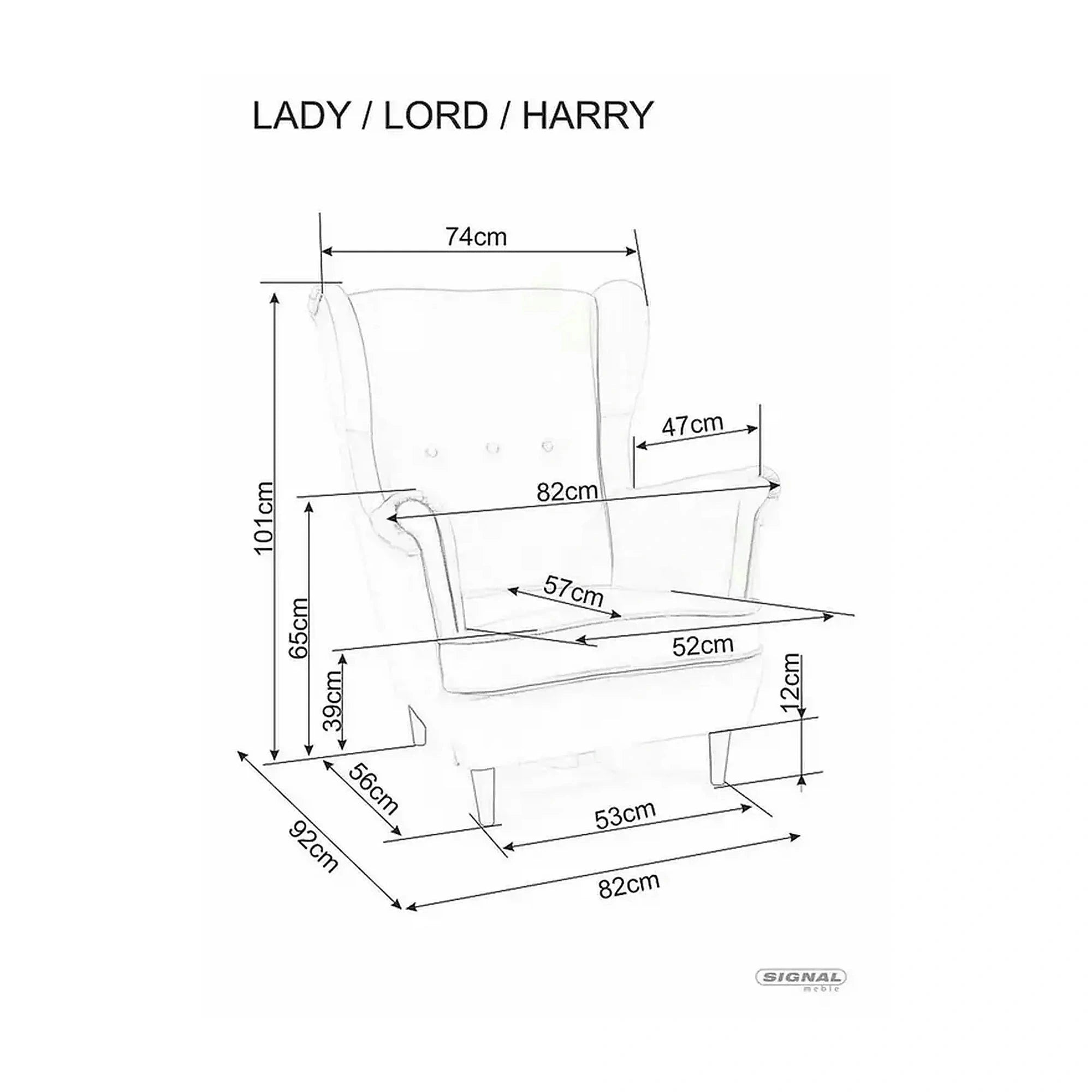 Fotoliu HARRY, caramiziu/wenge, stofa catifelata/lemn, 82x92x101 cm
