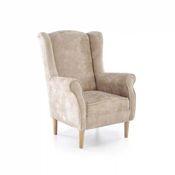 Fotoliu HERMES, stofa bej - Markos 14/3, 80x80x110 cm