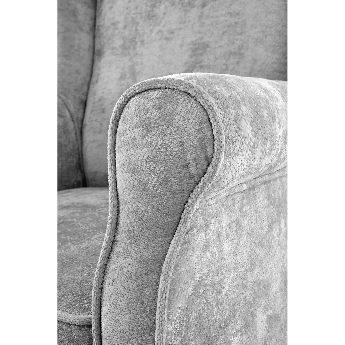Fotoliu HERMES, stofa gri - Markos 14/22, 80x80x110 cm