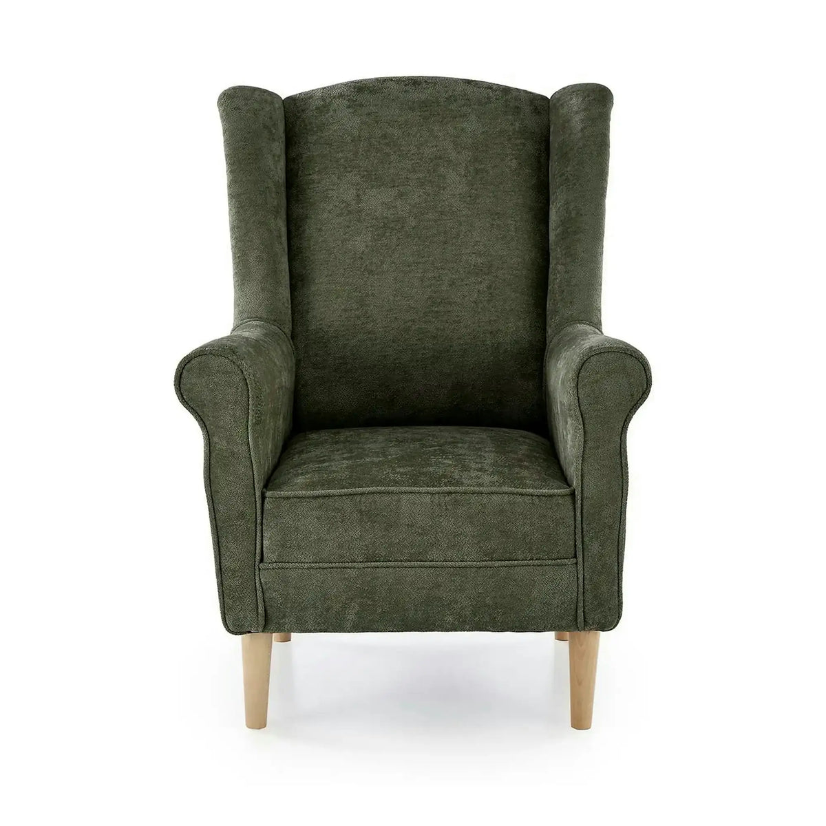 Fotoliu HERMES, stofa verde olive - Markos 14/12, 80x80x110 cm