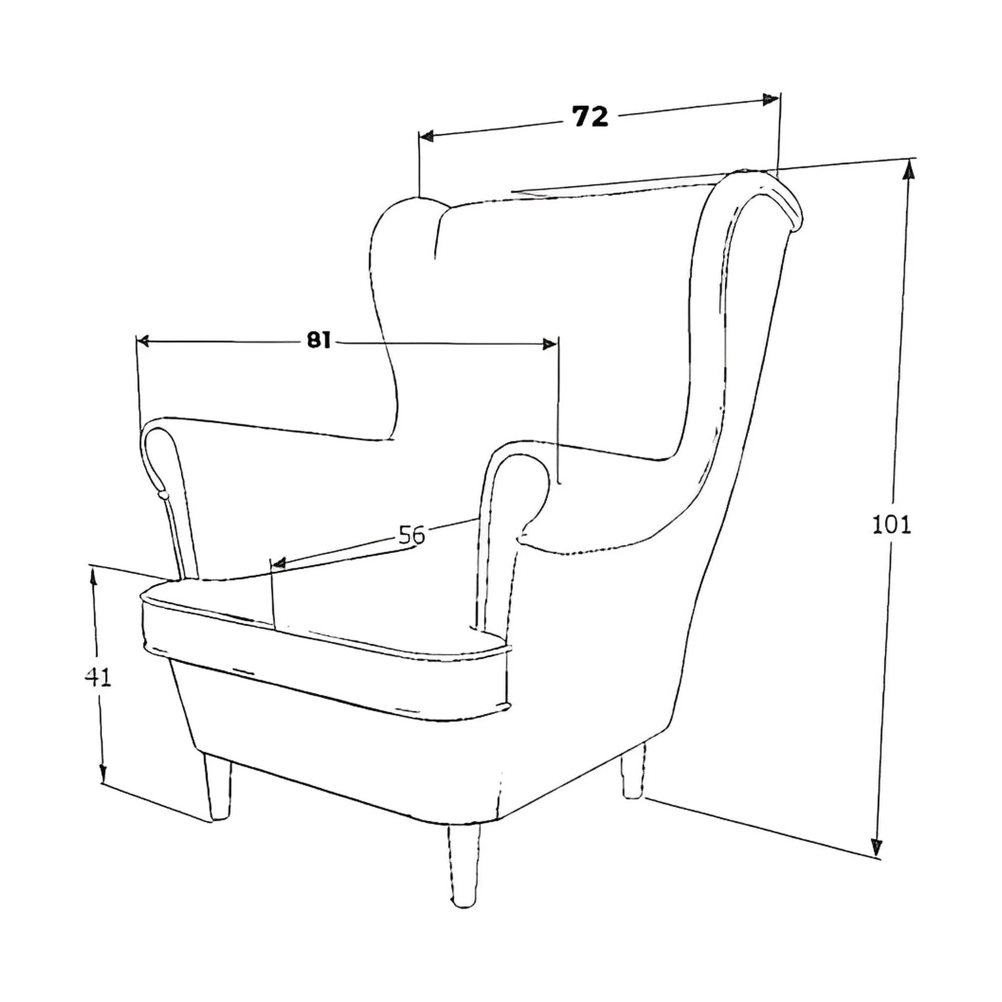 Fotoliu LORD, stofa catifelata caramiziu - Bluvel 4015/wenge, 82x92x101 cm