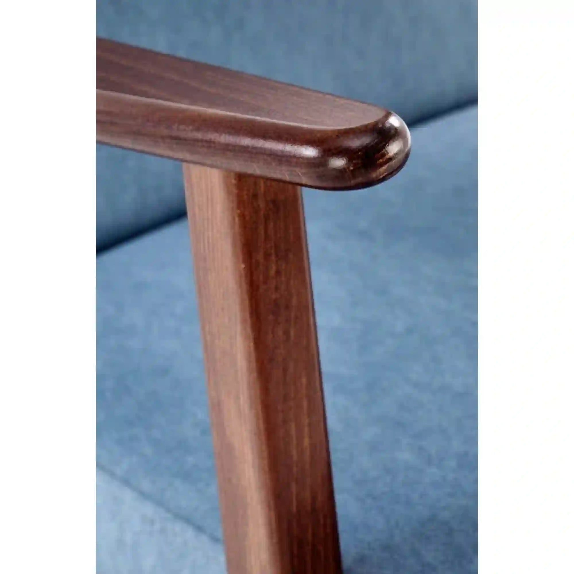 Fotoliu MILANO 1S, stofa catifelata albastru - Castel 74, 65x77x77 cm