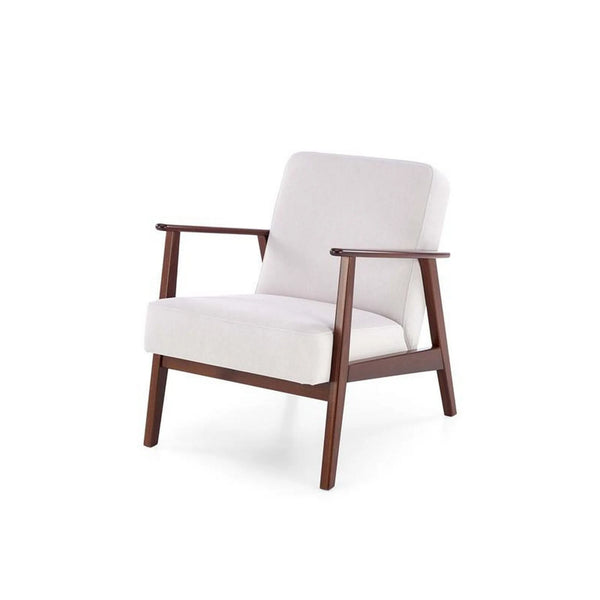 Fotoliu MILANO 1S, stofa catifelata crem - Castel 04, 65x77x77 cm