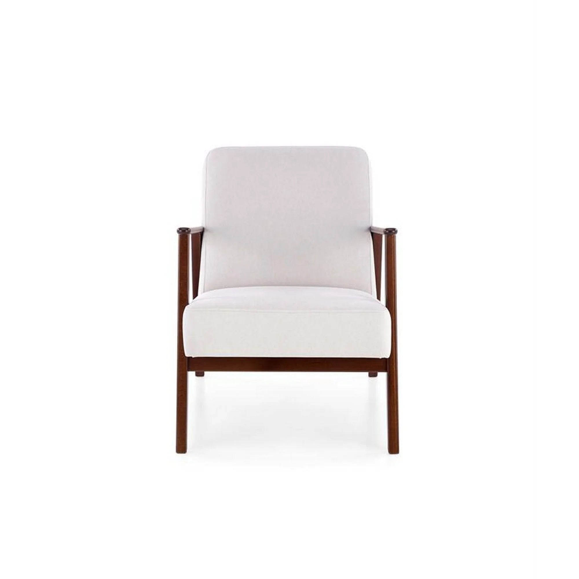 Fotoliu MILANO 1S, stofa catifelata crem - Castel 04, 65x77x77 cm