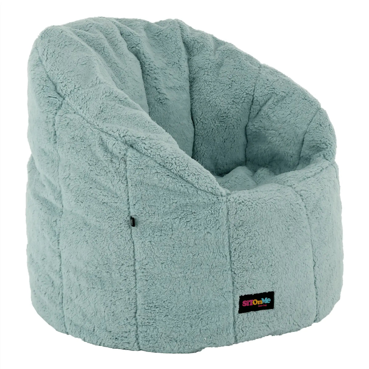 Fotoliu puf ALMERO, verde menta, material textil, 75x75 cm