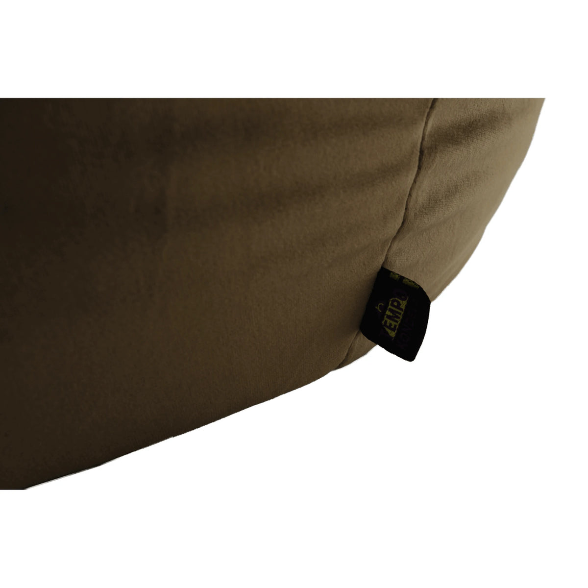 Fotoliu puf TRIKALO, maro taupe, material textil, 75x100 cm