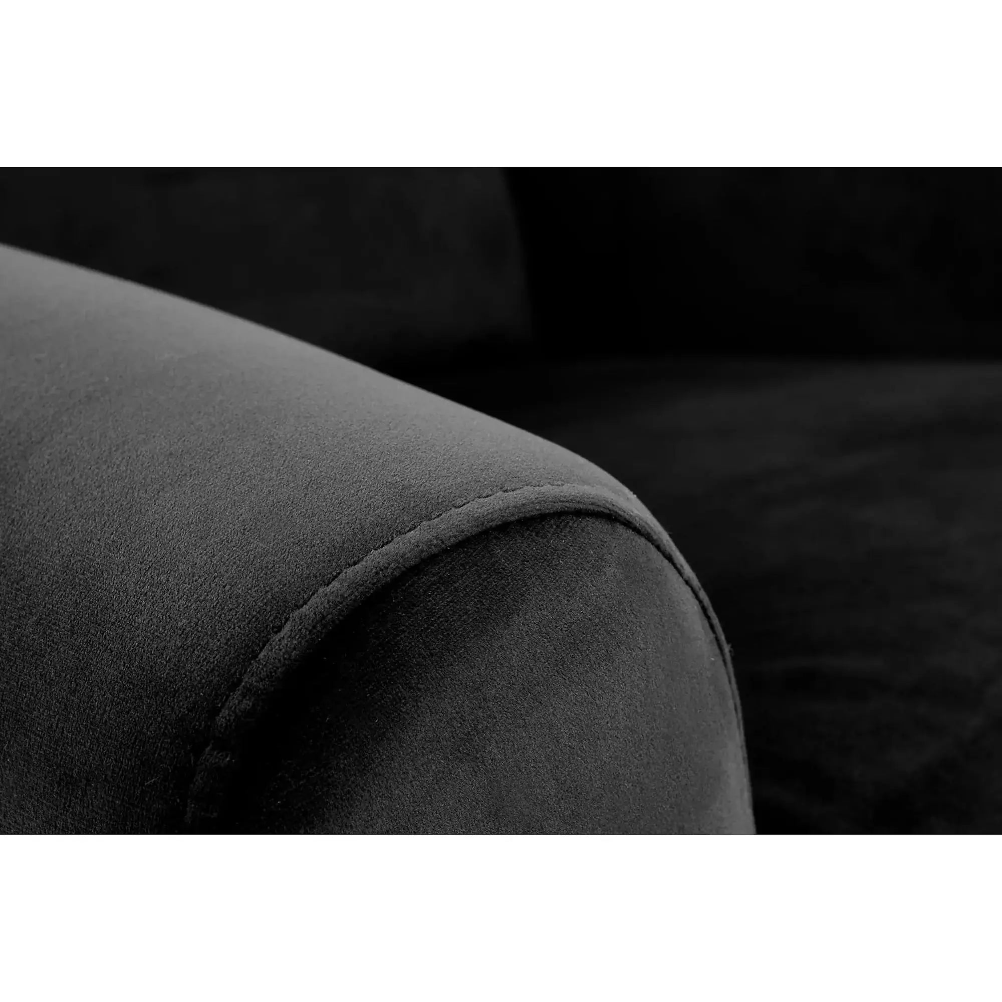 Fotoliu rabatabil AGUSTIN 2, negru, stofa catifelata/plastic, 75x92/160x107/83 cm
