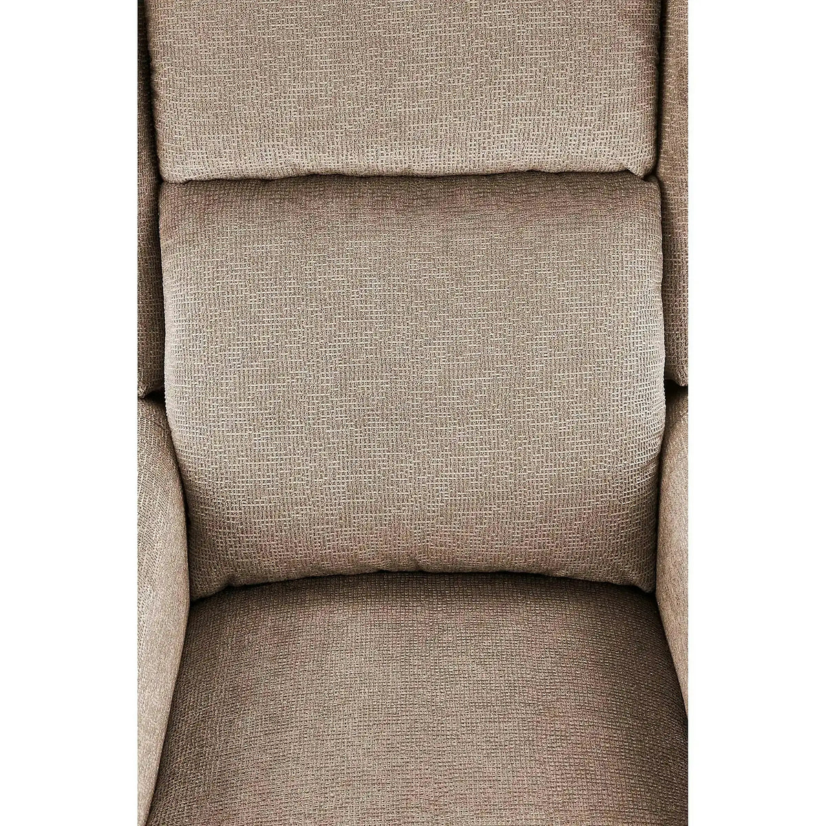 Fotoliu rabatabil AGUSTIN, bej/maro, stofa/plastic, 75x92/160x107/83 cm