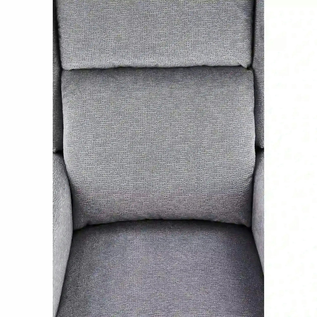 Fotoliu rabatabil AGUSTIN, gri/negru, stofa/plastic, 75x92/160x107/83 cm