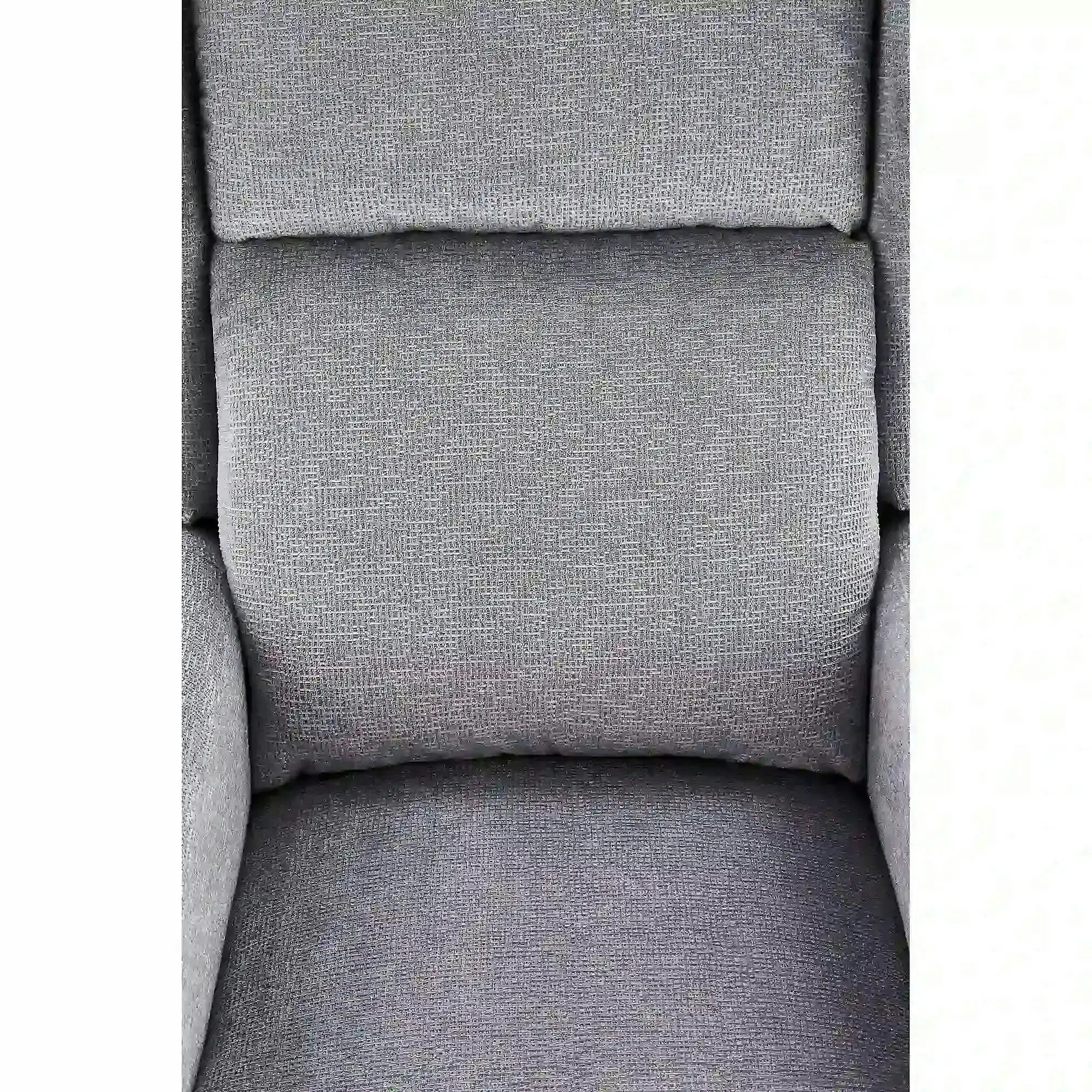 Fotoliu rabatabil AGUSTIN, gri/negru, stofa/plastic, 75x92/160x107/83 cm