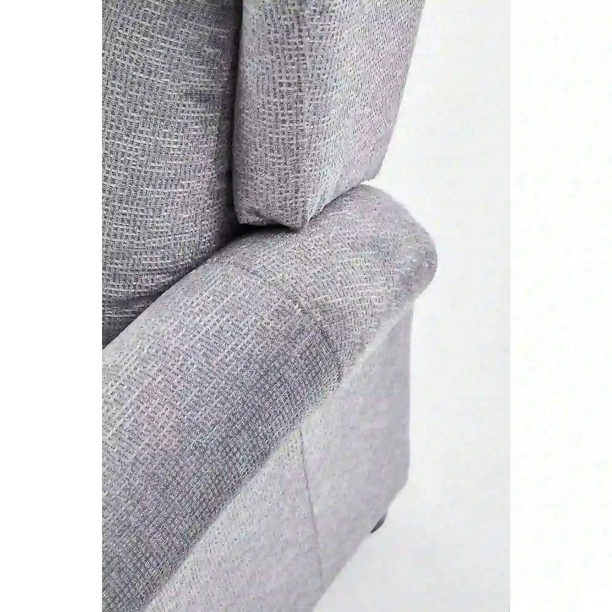 Fotoliu rabatabil AGUSTIN, gri/negru, stofa/plastic, 75x92/160x107/83 cm
