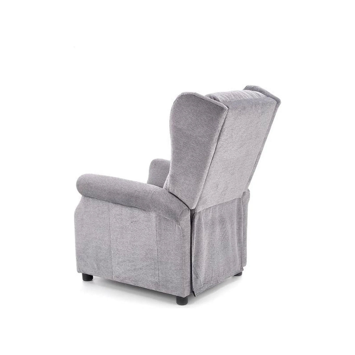 Fotoliu rabatabil AGUSTIN M, gri/negru, stofa/plastic, 75x92/160x83/107 cm